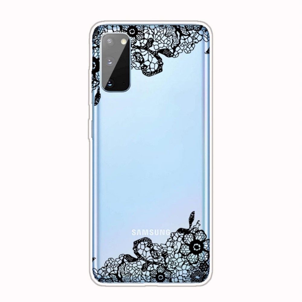 Generic - Coque en TPU impression de motifs souple fleur en dentelle pour votre Samsung Galaxy A41 (Global Version) - Coque, étui smartphone