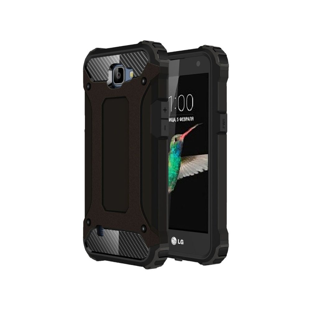 Wewoo - Coque renforcée noir pour LG K4 Armure Tough TPU + PC - Coque, étui smartphone