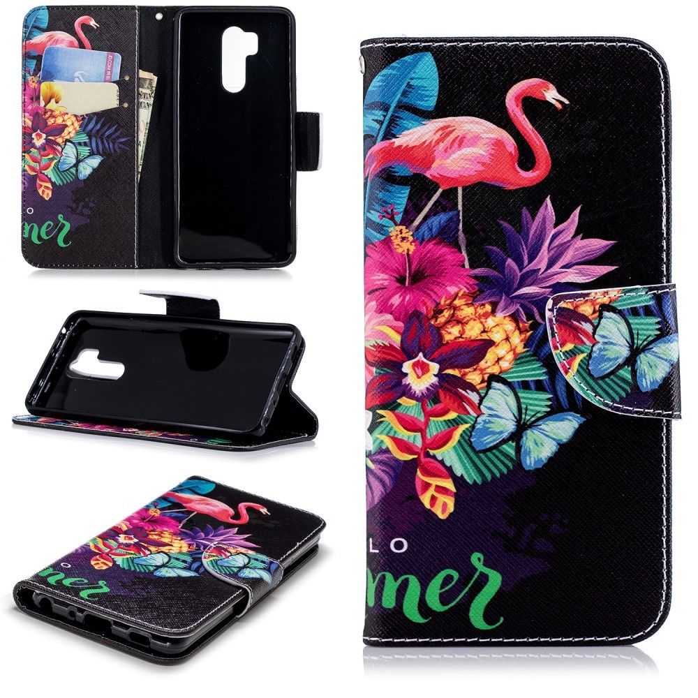 marque generique - Etui en PU flamants roses et d'ananas pour votre LG G7 ThinQ - Autres accessoires smartphone