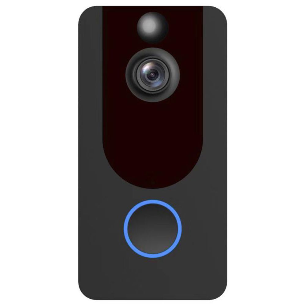 Generic - Caméra vidéo d'interphone de sonnette intelligente Wifi 2 WayTalk étanche 1080P EU - Noir - Accessoires de motorisation