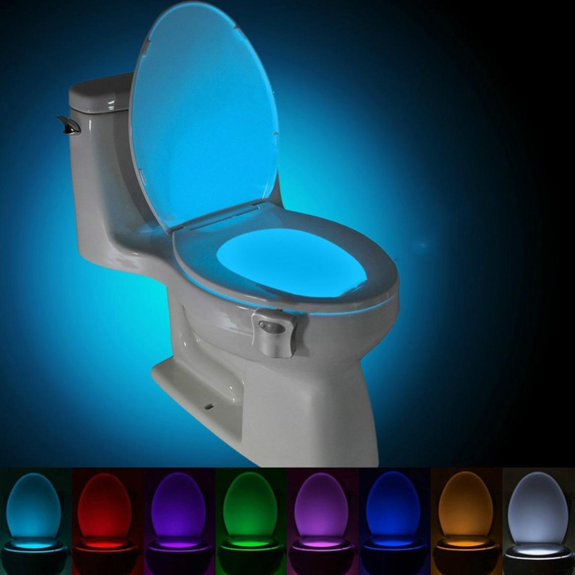 Wewoo - Veilleuse de toilettes activée par le mouvementsalle de bains lumineuse pour salle de à DEL - Détecteur connecté