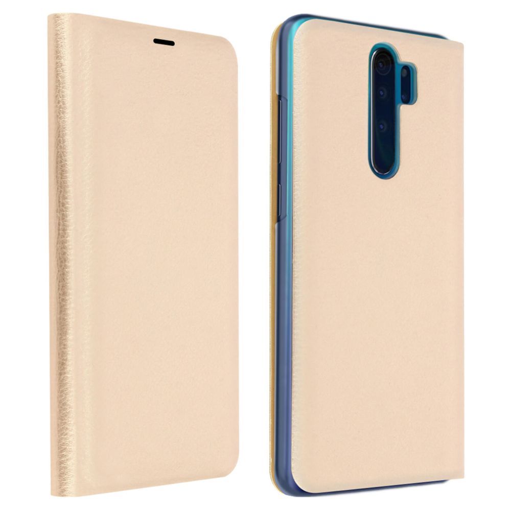 Avizar - Housse Xiaomi Redmi Note 8 Pro Étui Folio à Clapet Porte-carte or - Coque, étui smartphone