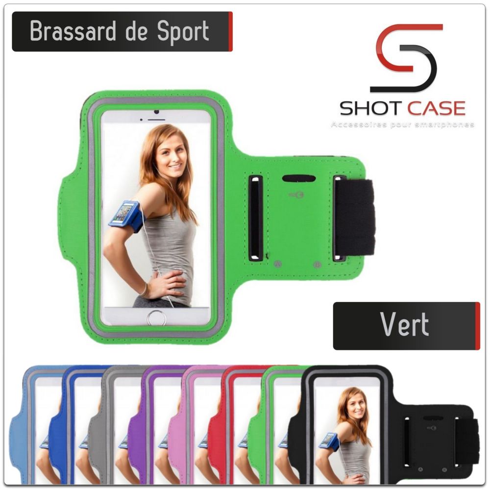 Shot - Brassard Sport SAMSUNG Galaxy S7 2016 pour Courir Respirant Housse Etui coque T4 (VERT) - Coque, étui smartphone