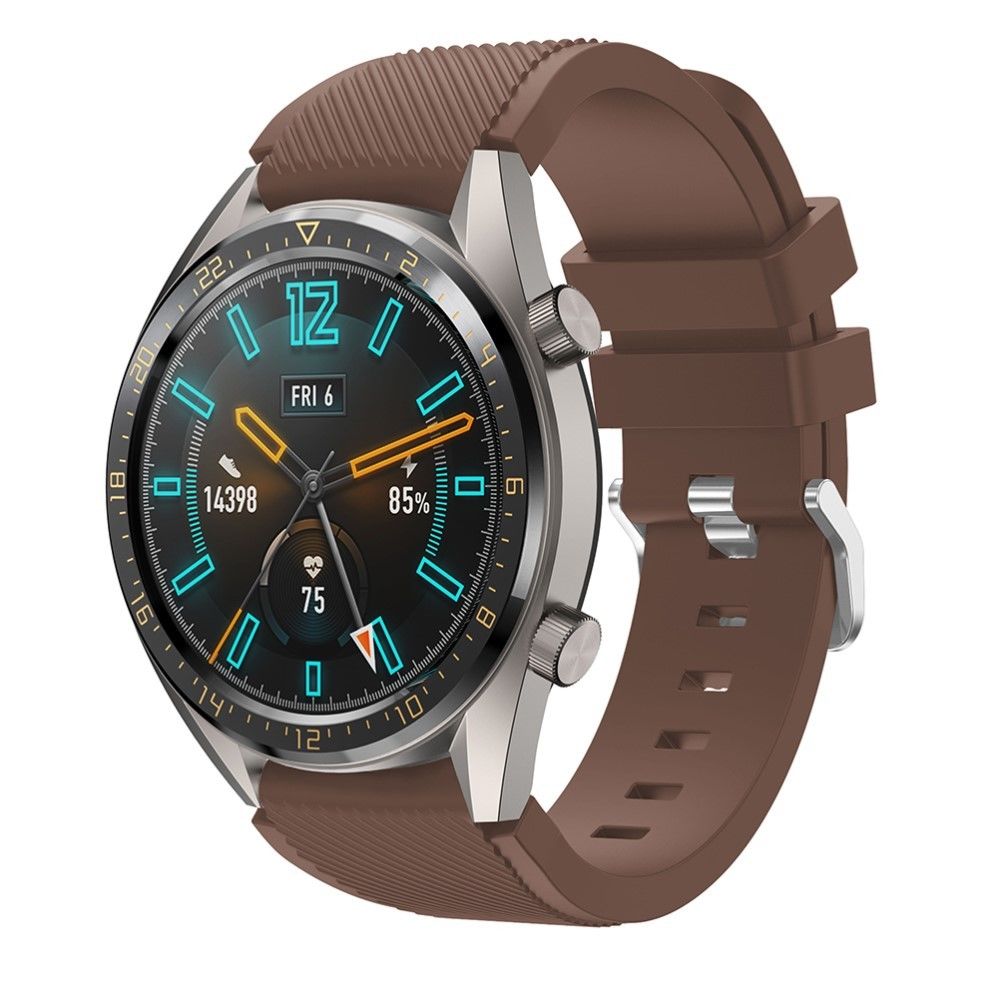 marque generique - Bracelet en silicone marron pour votre Huawei Watch GT - Accessoires bracelet connecté