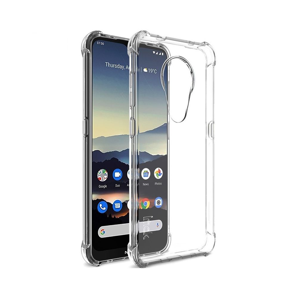 Wewoo - Coque Pour Nokia 7.2 / 6.2 All-Inclusive Shockproof Airbag TPU Casewith Screen Protector Transparent - Coque, étui smartphone