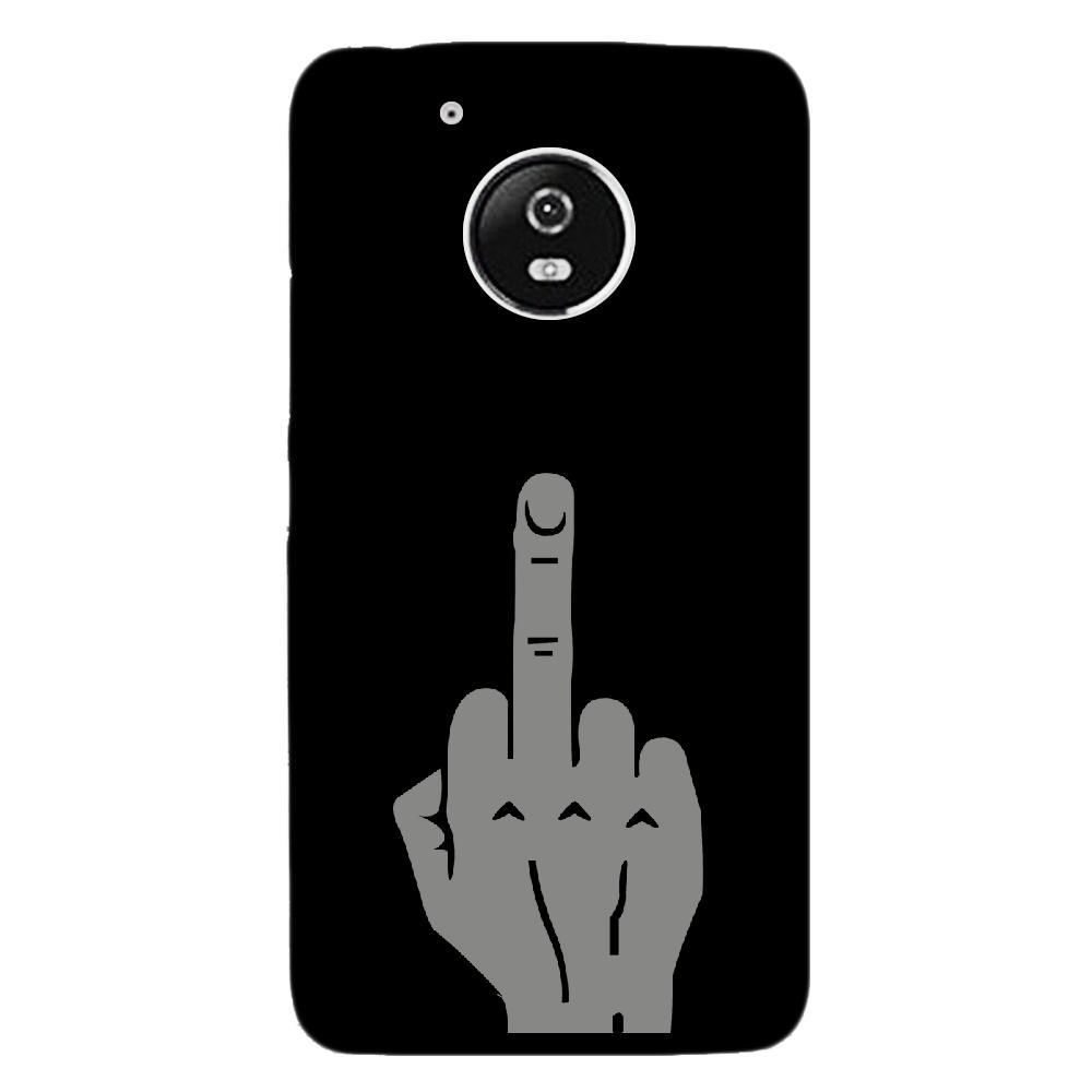 Kabiloo - Coque rigide pour Motorola Moto G5 avec impression Motifs doigt d'honneur - Coque, étui smartphone