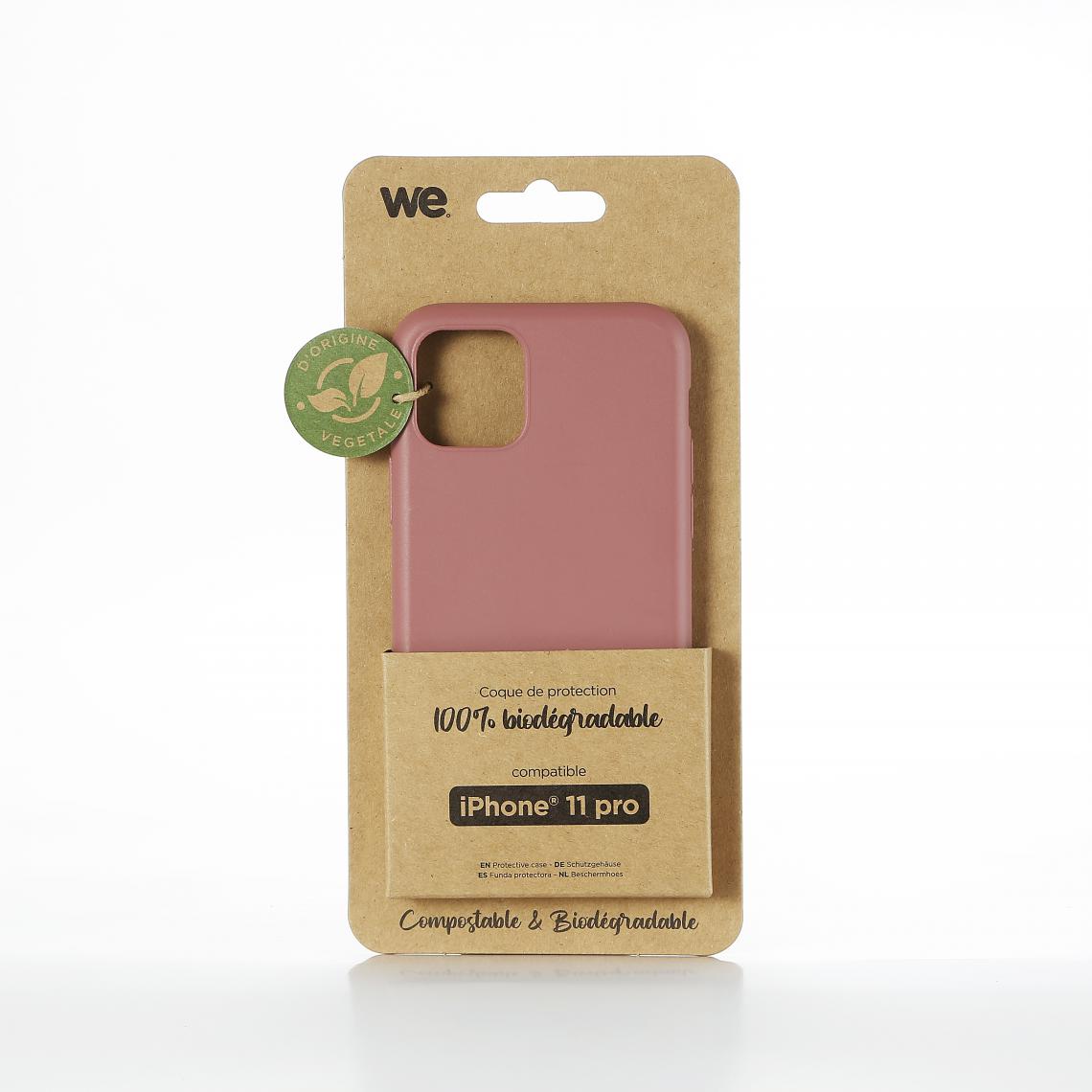 We - WE Coque de protection 100% biodégradable et compostable pour APPLE IPHONE 11 PRO couleur Fushia Respectueux de l'environnement - Coque, étui smartphone