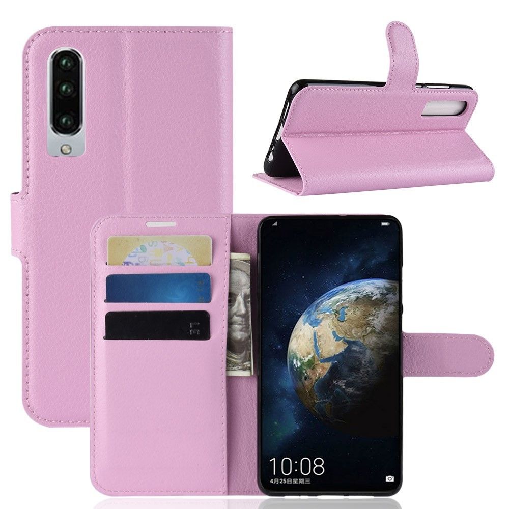 marque generique - Etui en PU litchi avec support rose pour votre Huawei P30 - Autres accessoires smartphone