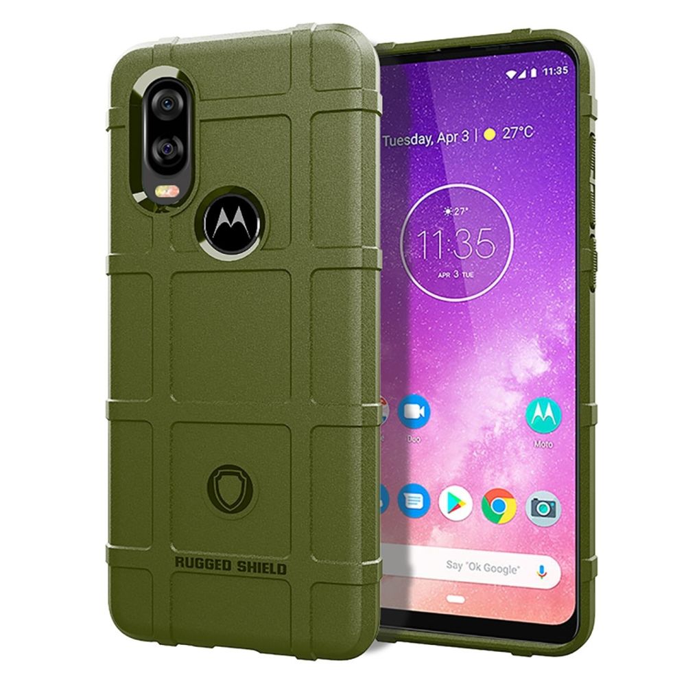 Wewoo - Coque Souple Housse TPU antichoc à couverture complète pour Motorola MOTO P50 Vert armée - Coque, étui smartphone