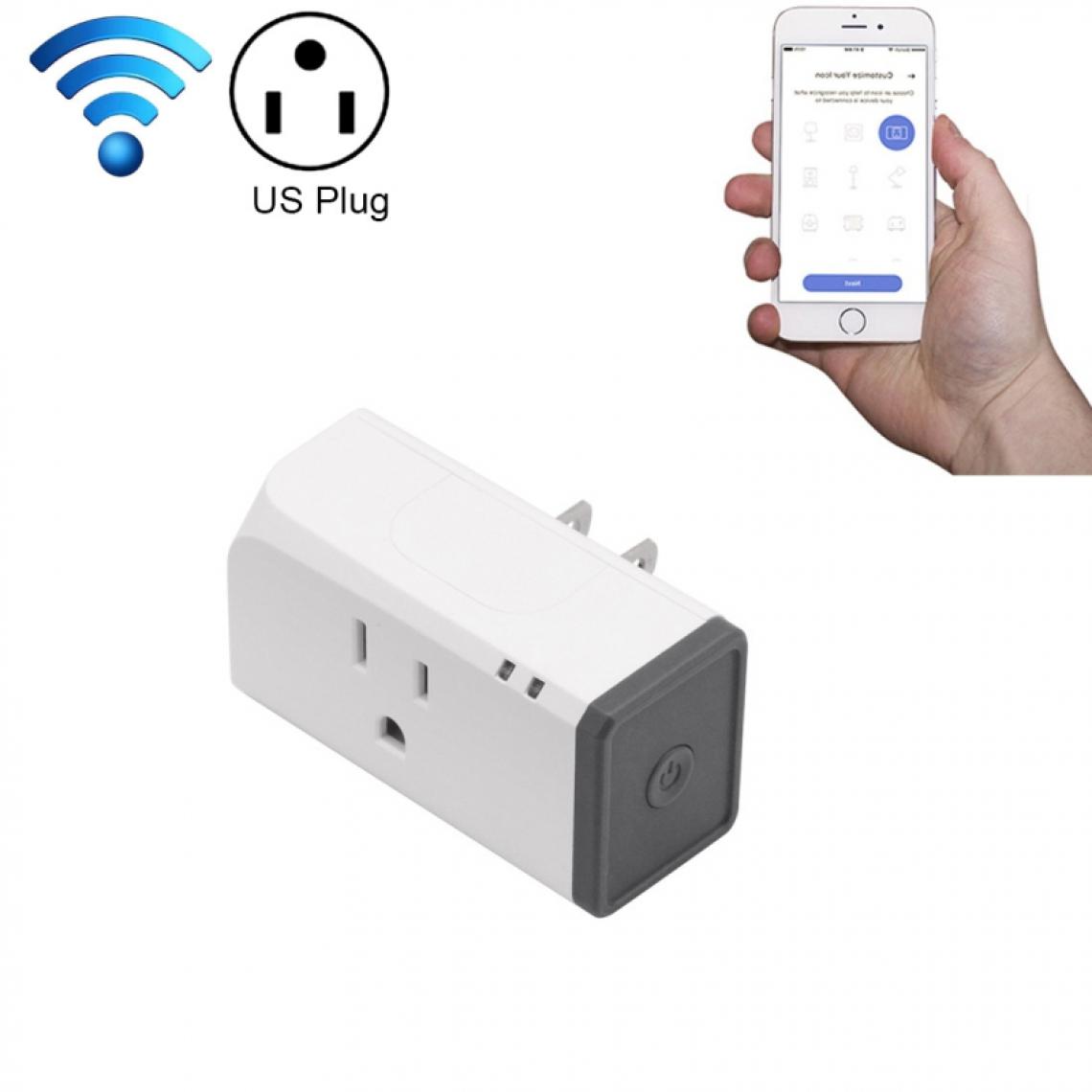Wewoo - Prise Connectée S31 16A Téléphone APP Minutage à Distance et Alimentation Moniteur d'Utilisation de l'Énergie Mini WiFi Smart Socket Fonctionne avec Alexa Google Home, US Plug - Box domotique et passerelle
