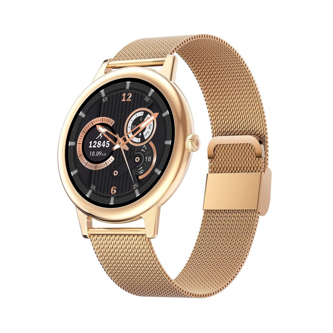 Chronotech Montres - Chronus Smart Watches for Men Women Full Touch Screen Ip67 Waterproof for Android and iOS Phones(gold) - Montre connectée