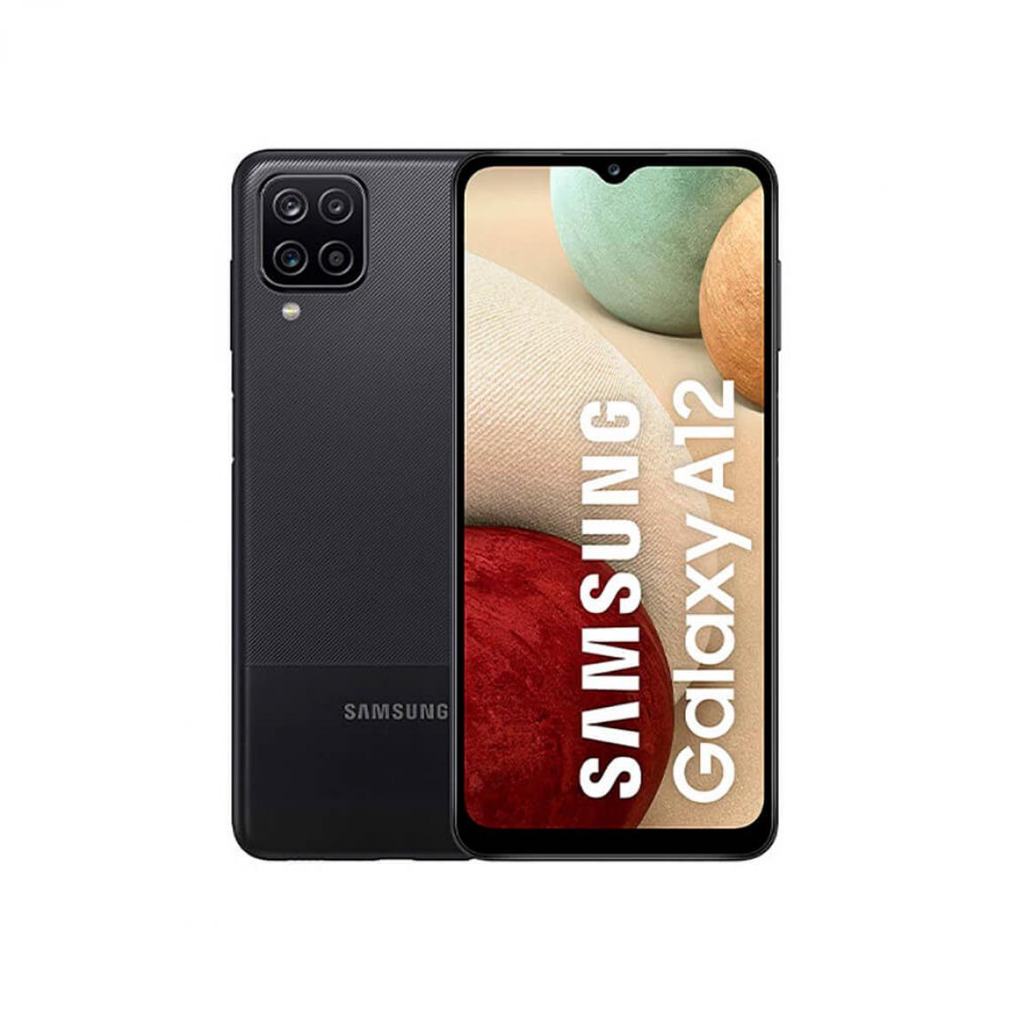 Samsung - Samsung Galaxy A12 4 Go/64 Go Noir (Noir) Double SIM avec NFC SM-A127 - Smartphone Android