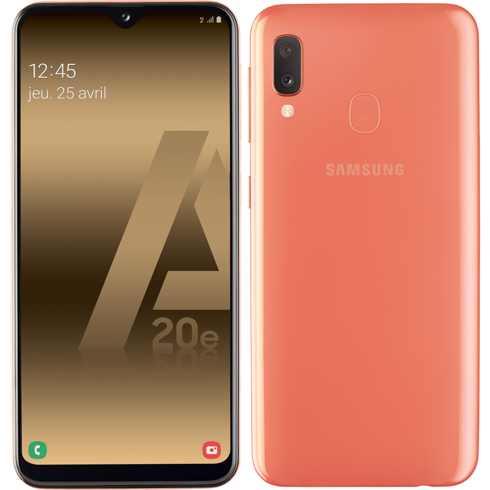 Samsung - Galaxy A20e - 32 Go - Corail - Smartphone Android
