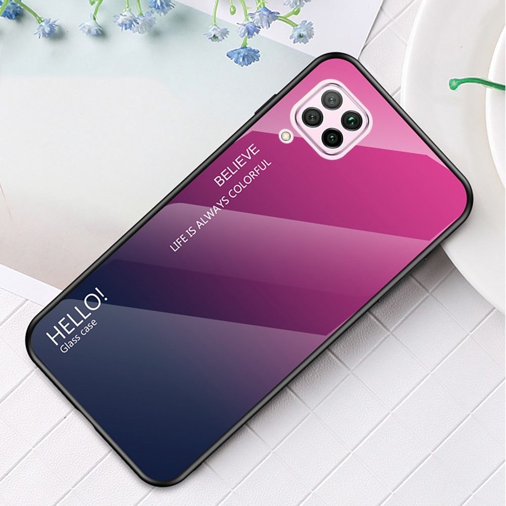 marque generique - Coque en TPU hybride de couleur dégradé rose/bleu foncé pour votre Huawei Nova 6 SE - Coque, étui smartphone