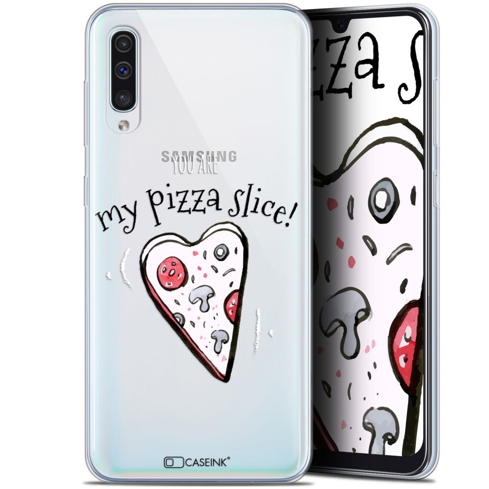 Caseink - Coque Pour Samsung Galaxy A50 (6.4 ) [Gel HD Collection Love Saint Valentin Design My Pizza Slice - Souple - Ultra Fin - Imprimé en France] - Coque, étui smartphone