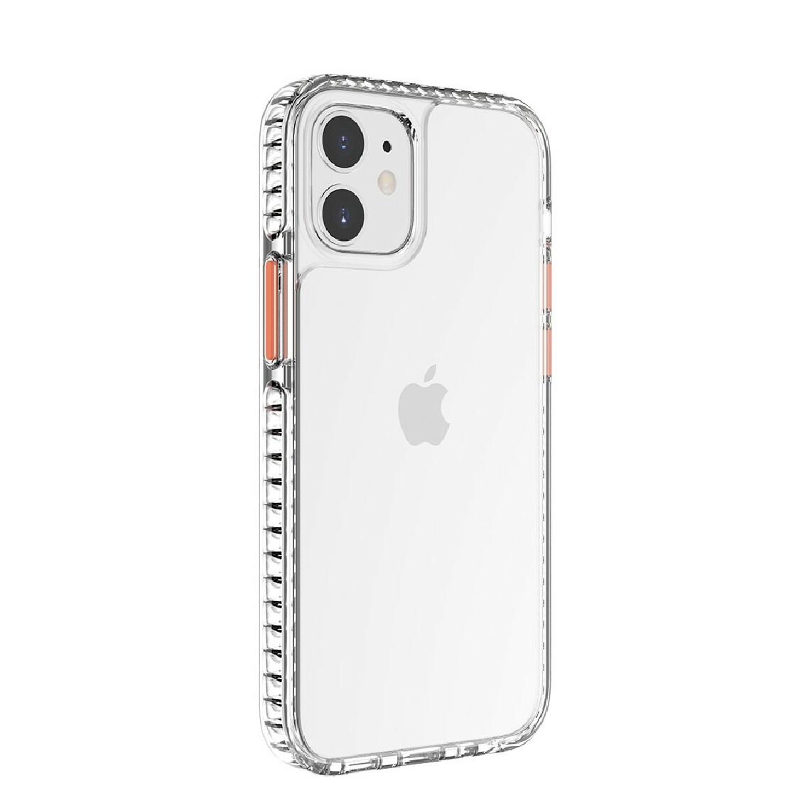 Other - Coque en TPU hybride transparent anti-chute d'absorption des chocs orange pour votre Apple iPhone 12 mini - Coque, étui smartphone