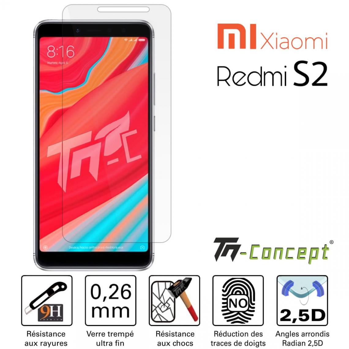Tm Concept - Verre trempé - Xiaomi Redmi S2 - TM Concept® - Protection écran smartphone