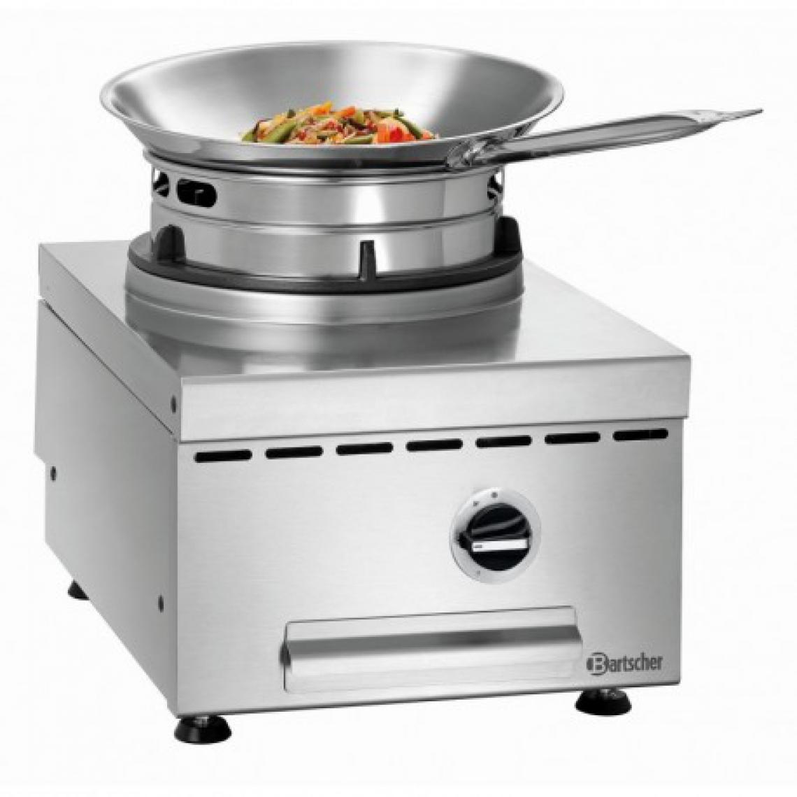 Bartscher - Cuisinière wok à gaz de table - 1 brûleur 11.5 kw - Bartscher - 600 - Réchaud