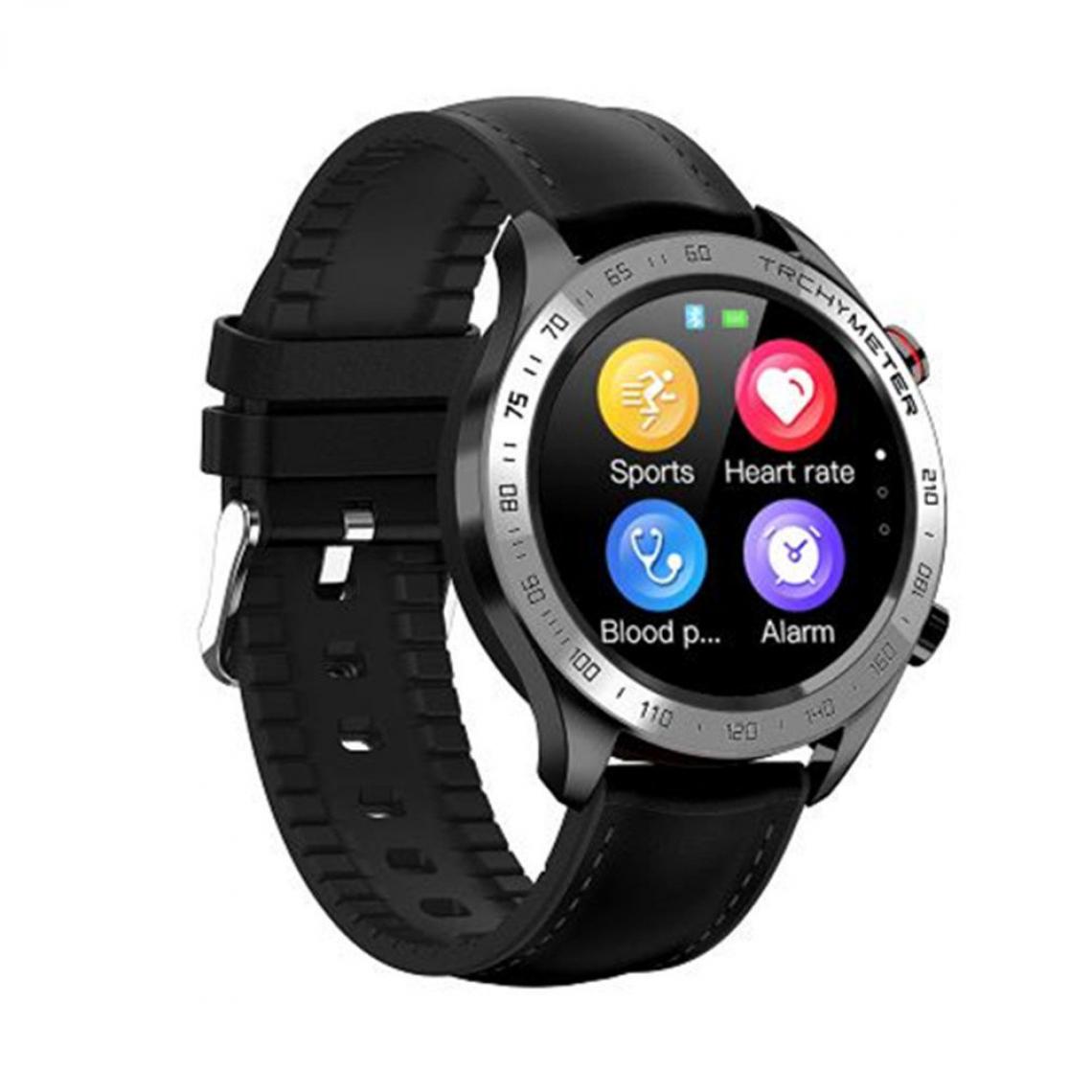 Chronotech Montres - Chronus Smart watch for Men Women Android IOS Phones, IP68 Waterproof Bluetooth Smart Watch with Message Notification, Fitness tracker Blood Pressure Heart Rate Monitor(black) - Montre connectée
