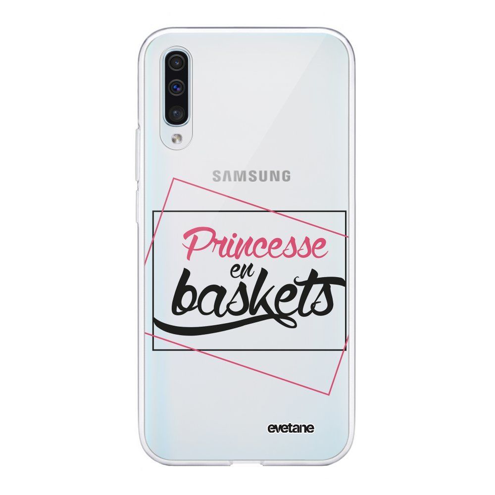 Evetane - Coque Samsung Galaxy A50 souple transparente Princesse En Baskets Motif Ecriture Tendance Evetane. - Coque, étui smartphone