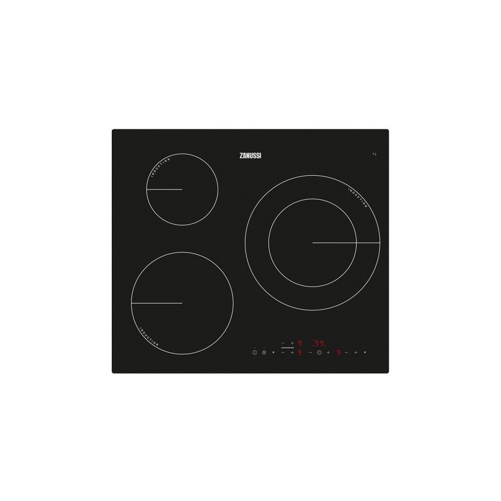Zanussi - Plaque à Induction Zanussi ZM6233IOK 60 cm (3 zones de cuisson) - Table de cuisson