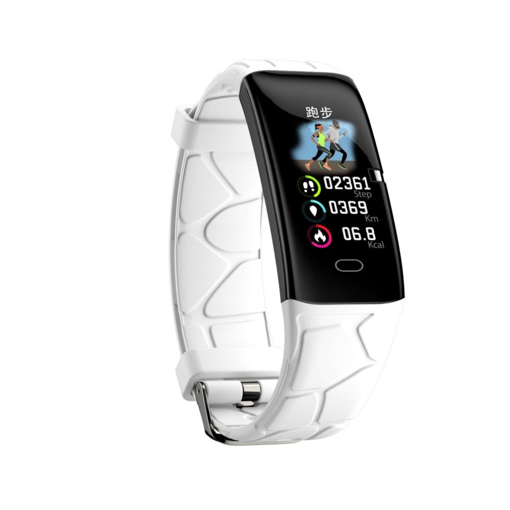 Wewoo - Bracelet connecté E58 0,96 pouces écran couleur IPS Smartwatch IP67 imperméablerappel d'appel à l'assistance / surveillance de la fréquence cardiaque / de la pression artérielle / du sommeil / Oxymètre blanc - Bracelet connecté