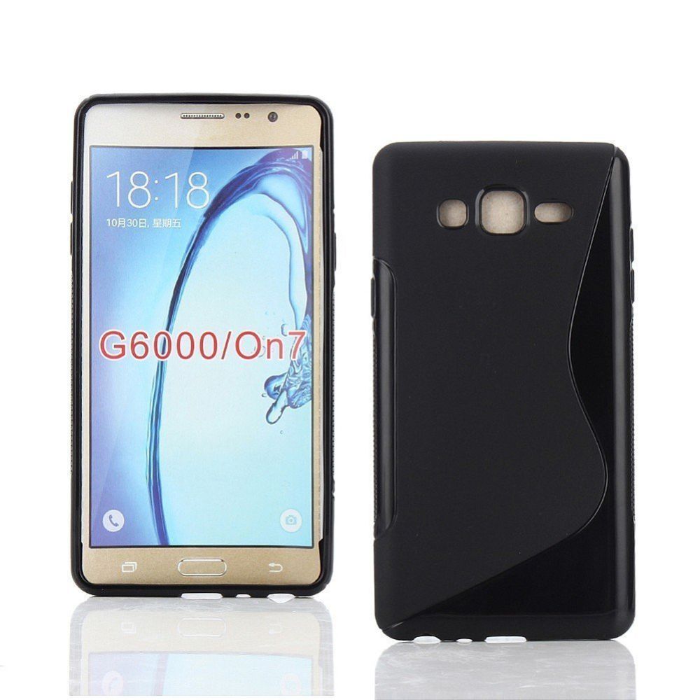 marque generique - Samsung Galaxy ON7 Housse Etui Housse Coque de protection Silicone TPU Gel S-line Noir - Autres accessoires smartphone