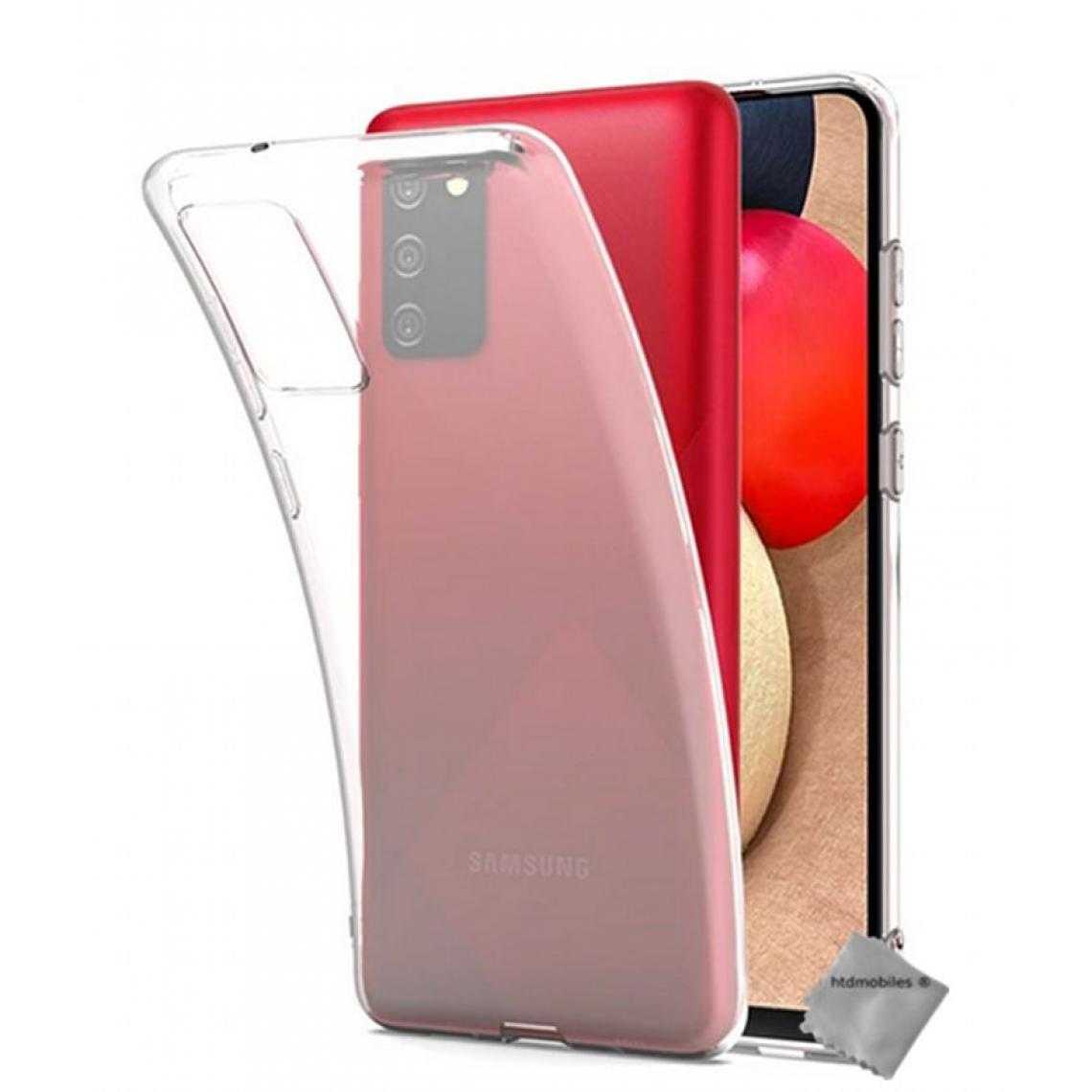 Htdmobiles - Housse etui coque silicone gel Samsung Galaxy A03s + verre trempe - TRANSPARENT TPU - Coque, étui smartphone