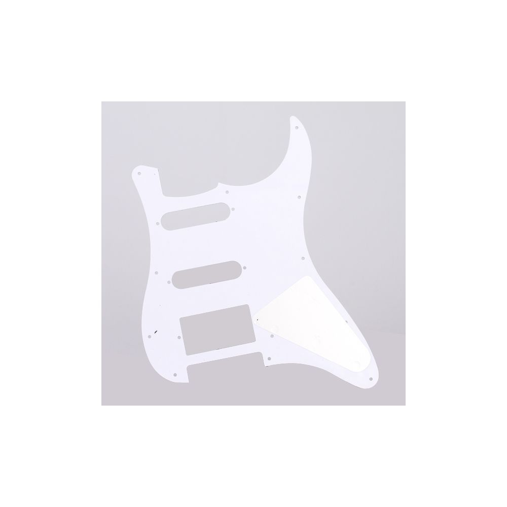 marque generique - Pickguard 3 plis 11 Trou Pour Guitar SSH Blanc - Accessoires instruments à cordes