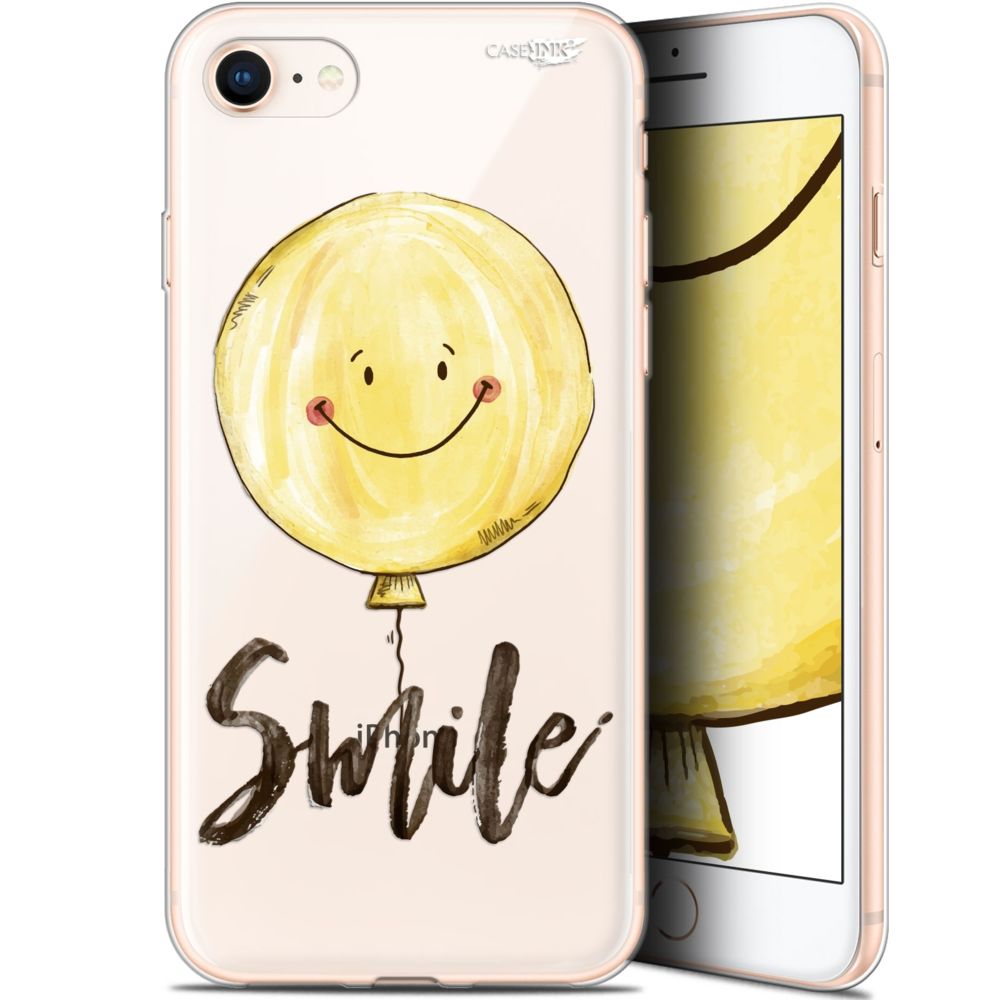 Caseink - Coque arrière Apple iPhone 7/8 (4.7 ) Gel HD [ Nouvelle Collection - Souple - Antichoc - Imprimé en France] Smile Baloon - Coque, étui smartphone