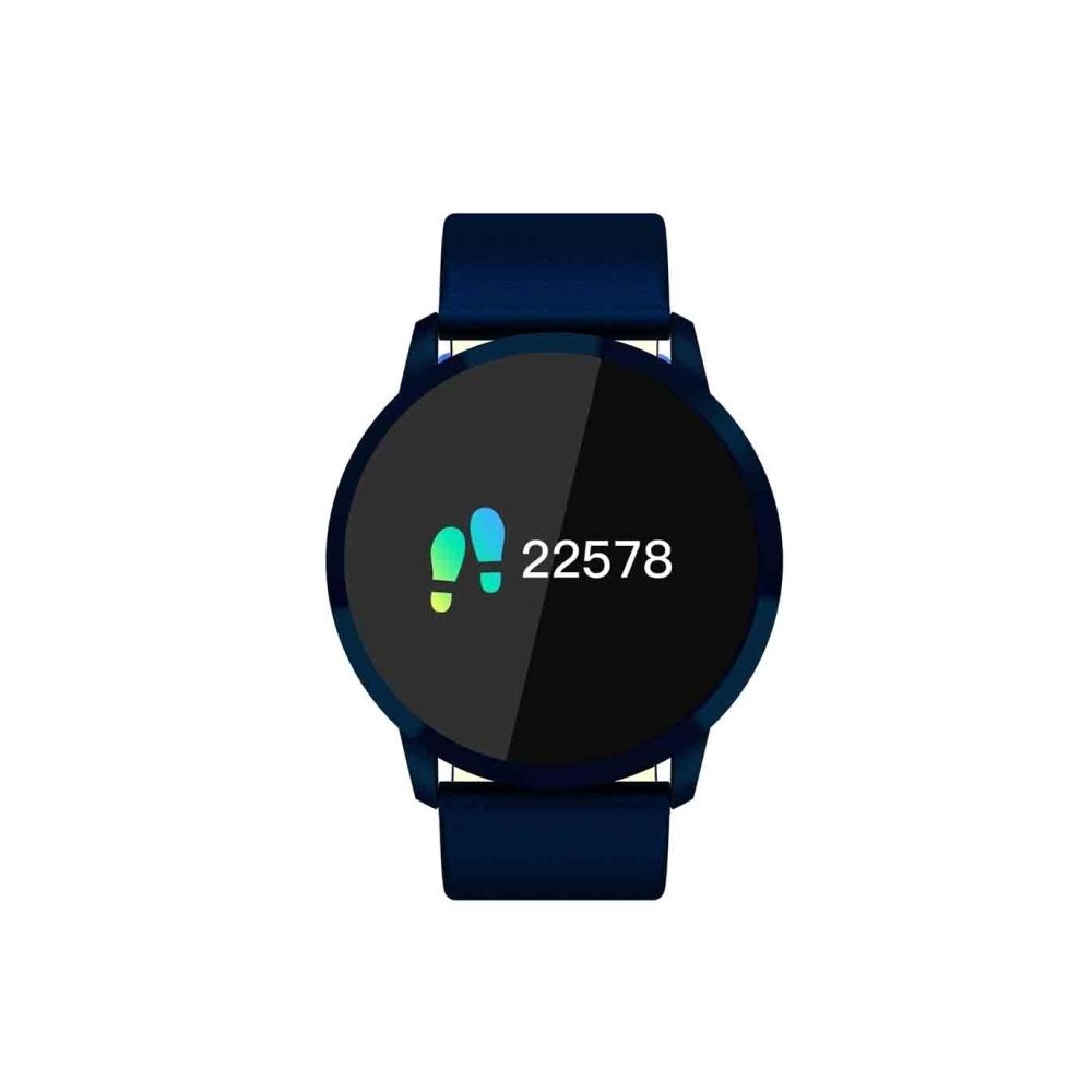 Wewoo - Montre connectée 0,95 pouces écran OLED en cuir Bluetooth Smart Watch, IP67 imperméable à l'eau, soutien caméra à distance / Moniteur de fréquence cardiaque / de tension artérielle / d'oxygène sanguin, Compatible avec Android et iOS Télé - Montre connectée