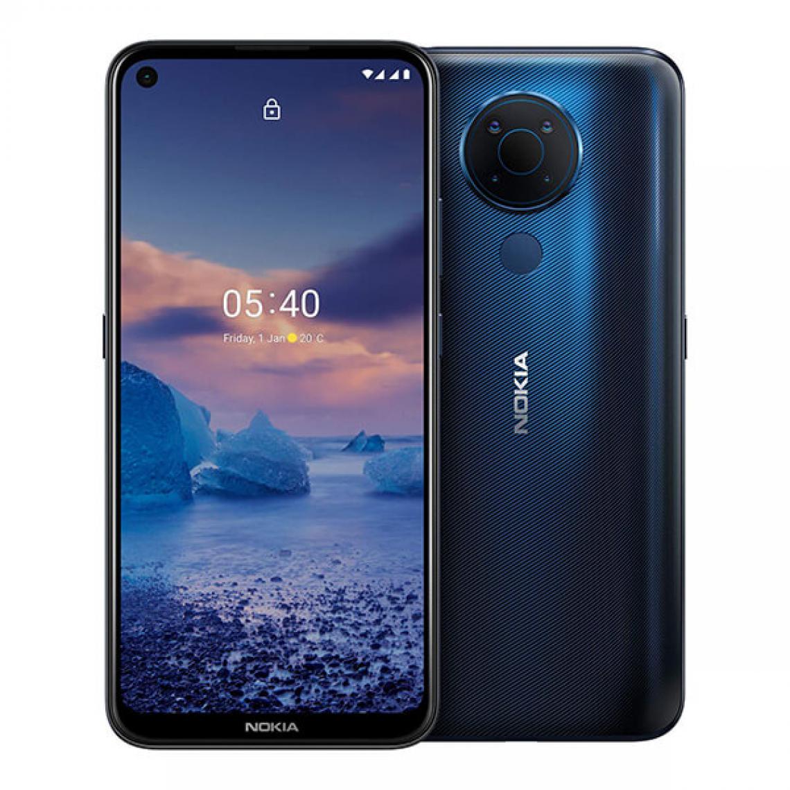 Nokia - Nokia 5.4 4Go/128Go Bleu (Polar Night Blue) Dual SIM - Smartphone Android