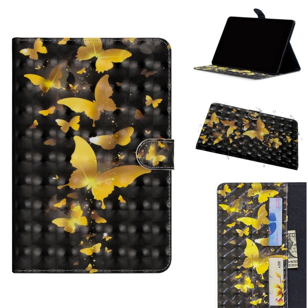 marque generique - Etui en PU impression de motifs papillons dorés pour votre Amazon Kindle Paperwhite 4/3 2 1 - Autres accessoires smartphone