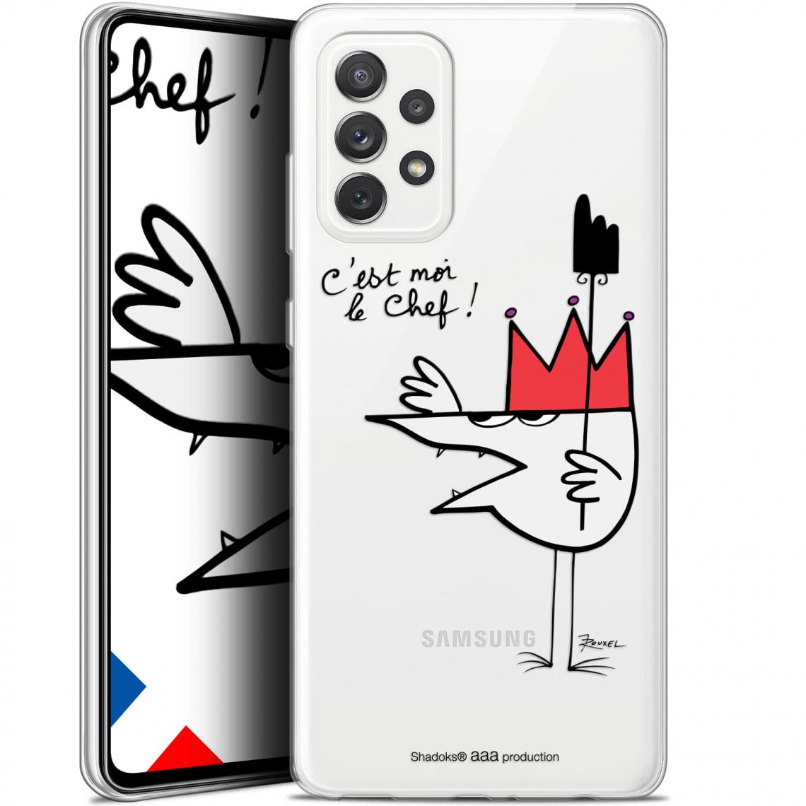 Caseink - Coque Pour Samsung Galaxy A72 4G/5G (6.7 ) [Gel HD Collection Les Shadoks ? Design Le Chef - Souple - Ultra Fin - Imprimé en France] - Coque, étui smartphone