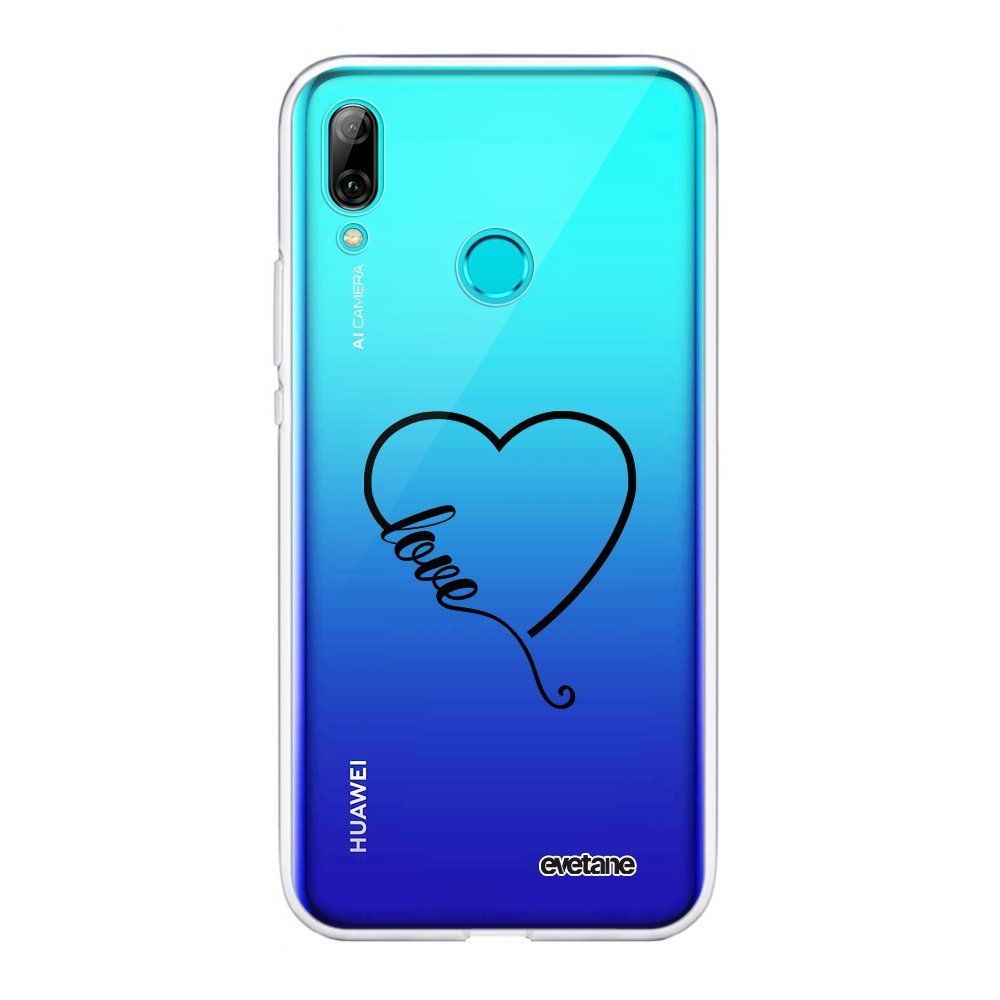 Evetane - Coque Huawei PSmart 2019 souple transparente Coeur love Motif Ecriture Tendance Evetane. - Coque, étui smartphone