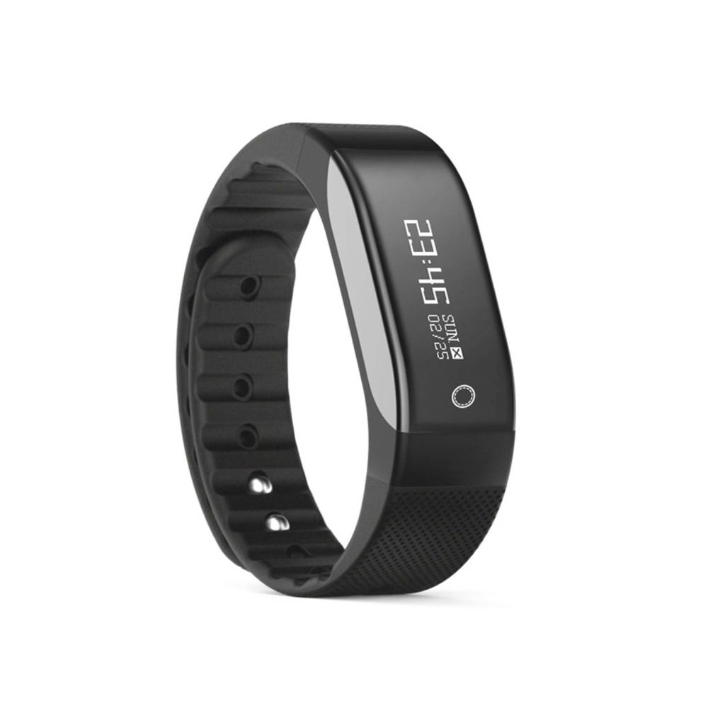 Wewoo - Bracelet connecté noir Fitness Tracker OLED Bluetooth Intelligent, IP67 Étanche, Traker d'Activité de Soutien / Moniteur de Fréquence Cardiaque / Alerte Anti perte / Sédentaire - Bracelet connecté