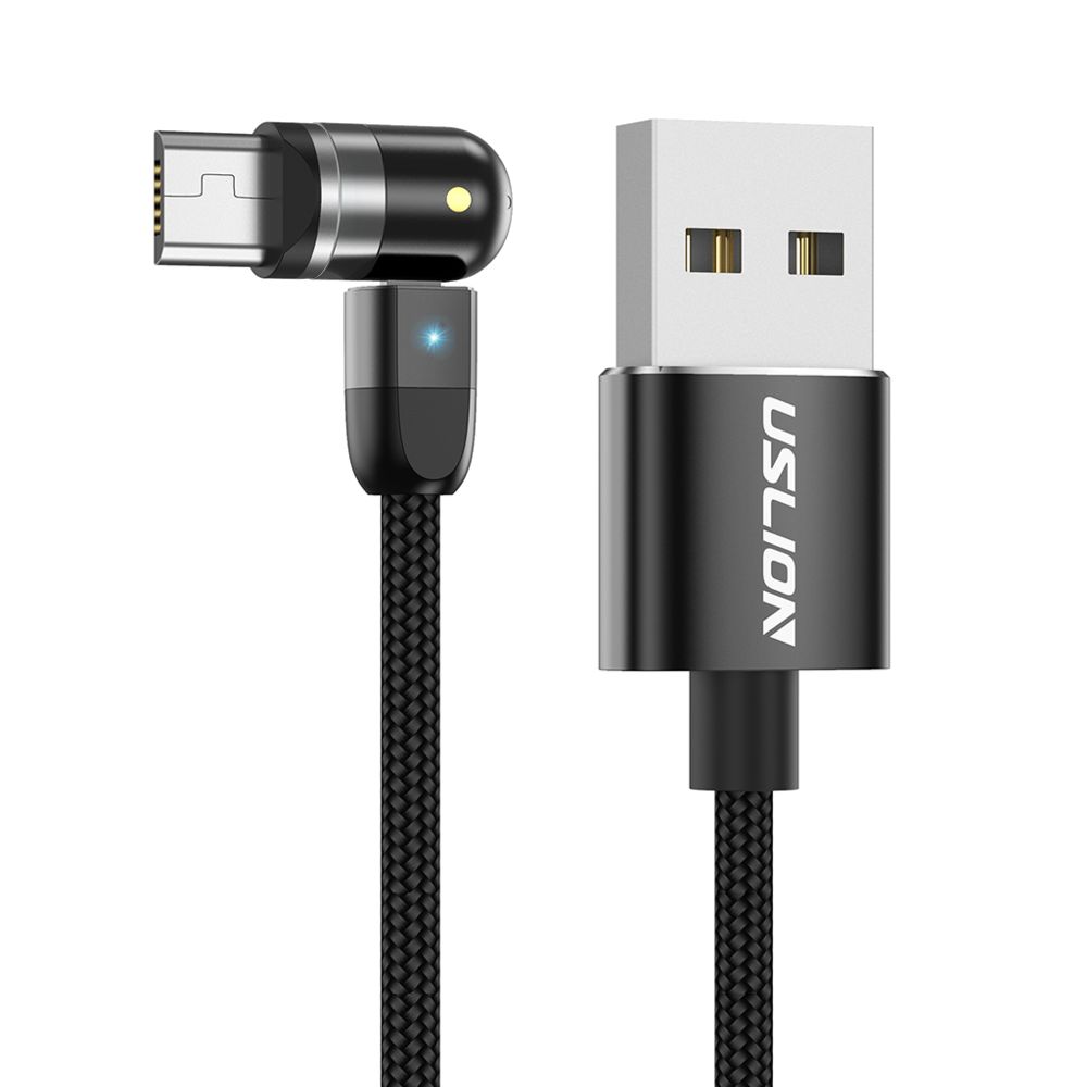 marque generique - 540 Câble USB De Chargement Magnétique 360180 Noir Micro USB 2m - Autres accessoires smartphone