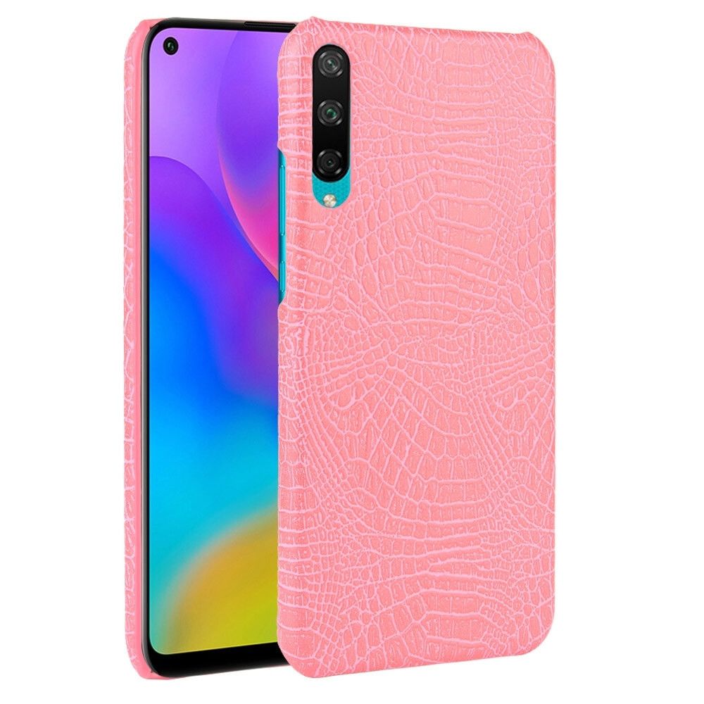 Wewoo - Coque Pour Huawei Enjoy 10 Shockproof Crocodile Texture PC + PU Case Pink - Coque, étui smartphone