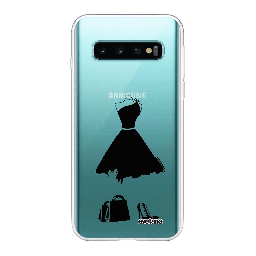 Evetane - Coque Samsung Galaxy S10 Plus 360 intégrale transparente My little black dress Ecriture Tendance Design Evetane. - Coque, étui smartphone