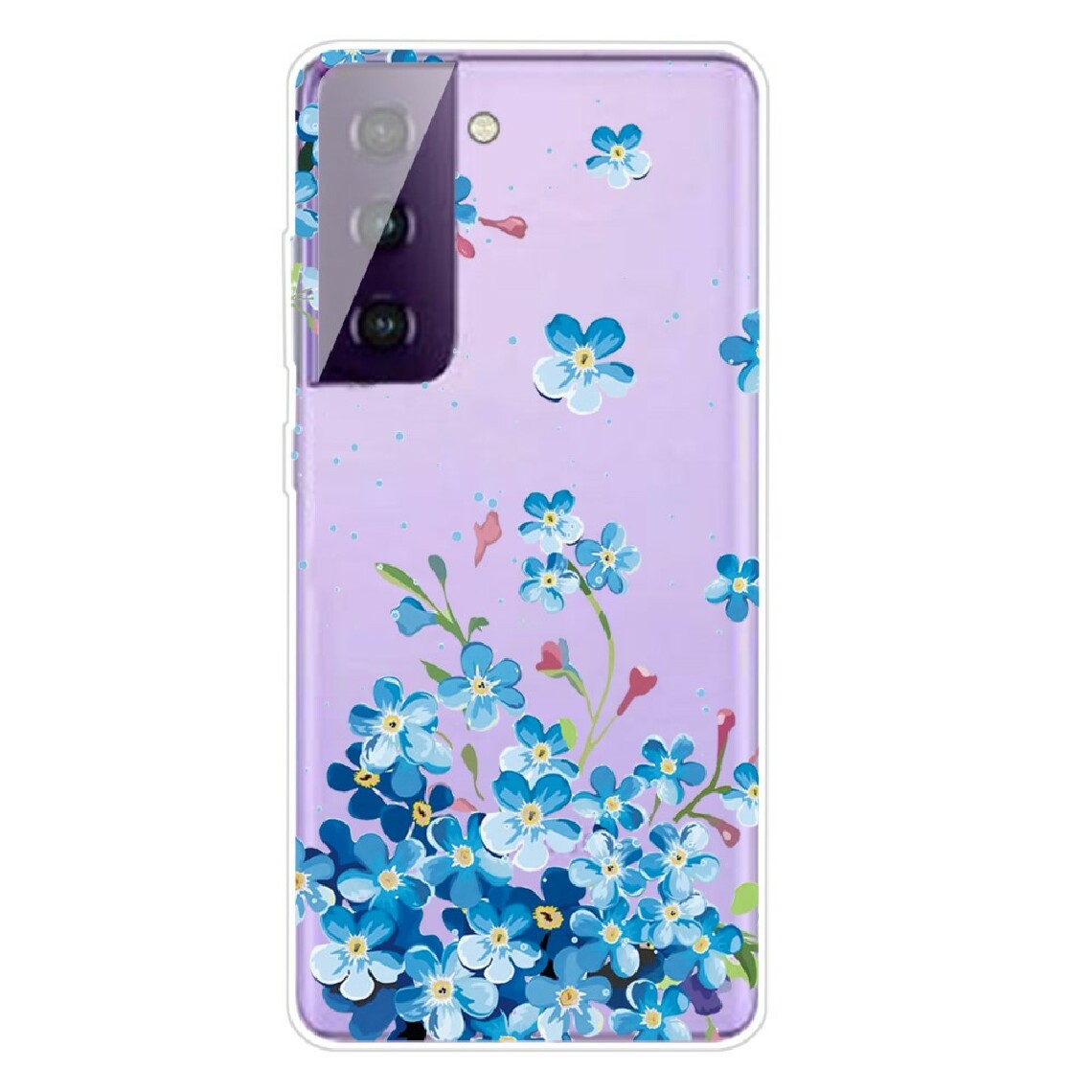 Other - Coque en TPU impression de motifs IMD souple fleurs bleues pour votre Samsung Galaxy S30 - Coque, étui smartphone