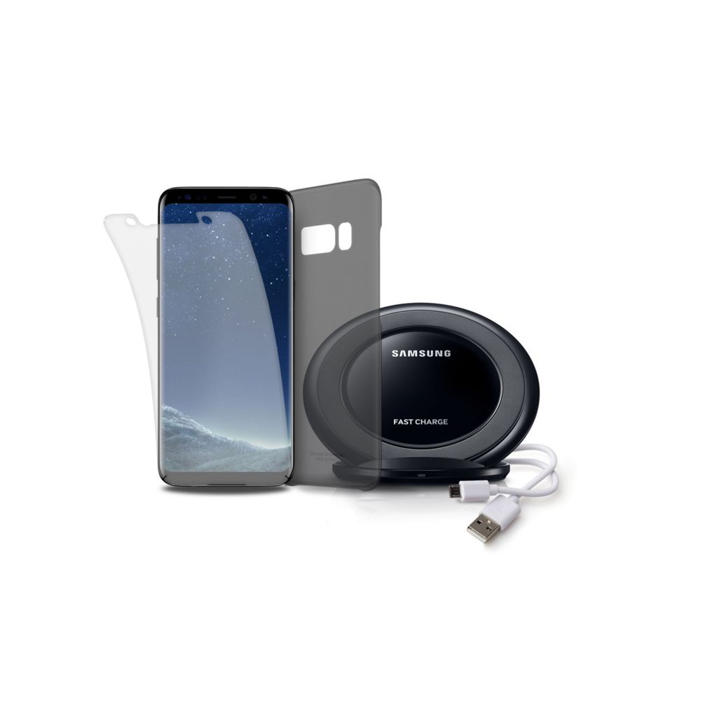 Samsung - Starter Kit Galaxy S8 - Noir - Autres accessoires smartphone