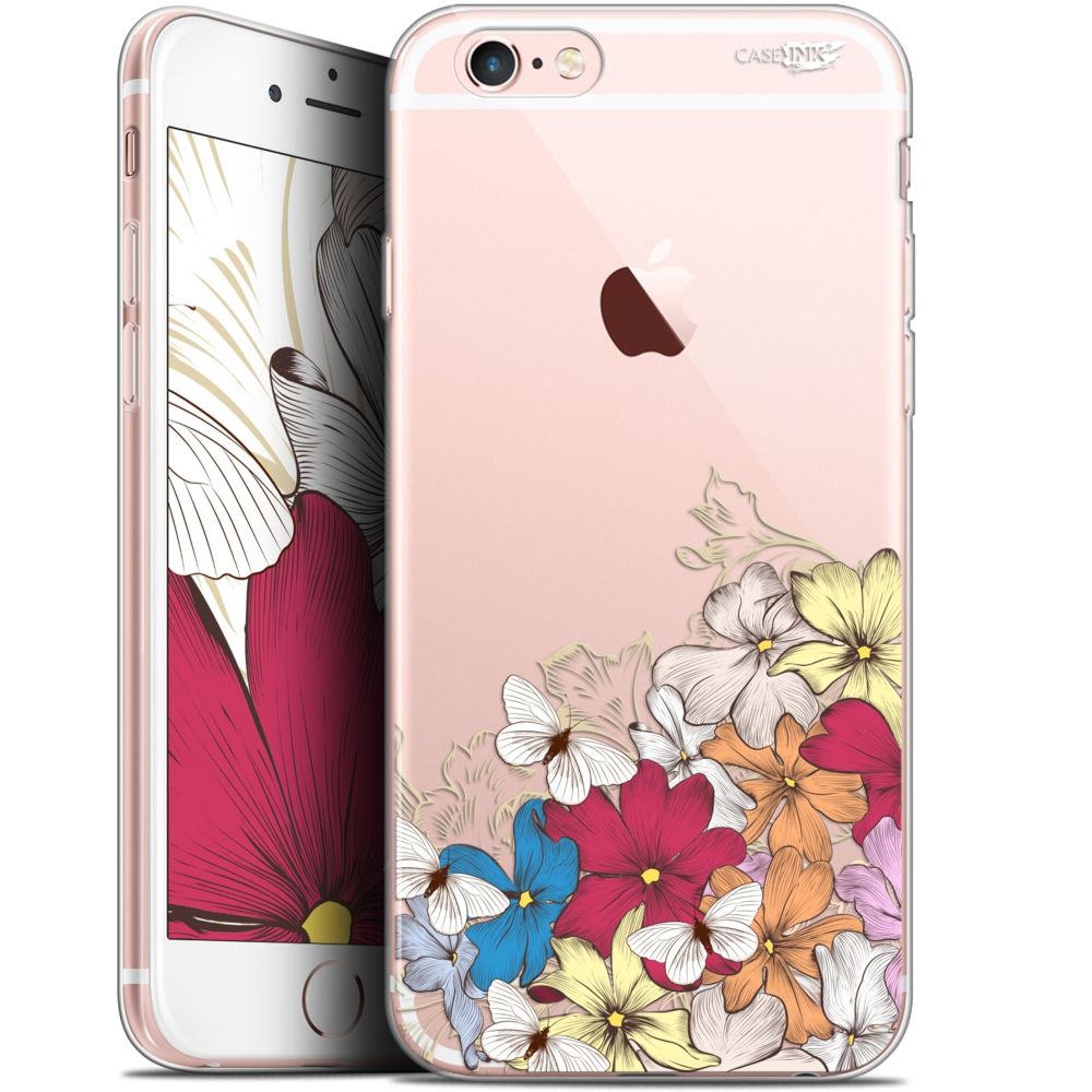 Caseink - Coque arrière Apple iPhone 6/6s (4.7 ) Gel HD [ Nouvelle Collection - Souple - Antichoc - Imprimé en France] Nuage Floral - Coque, étui smartphone