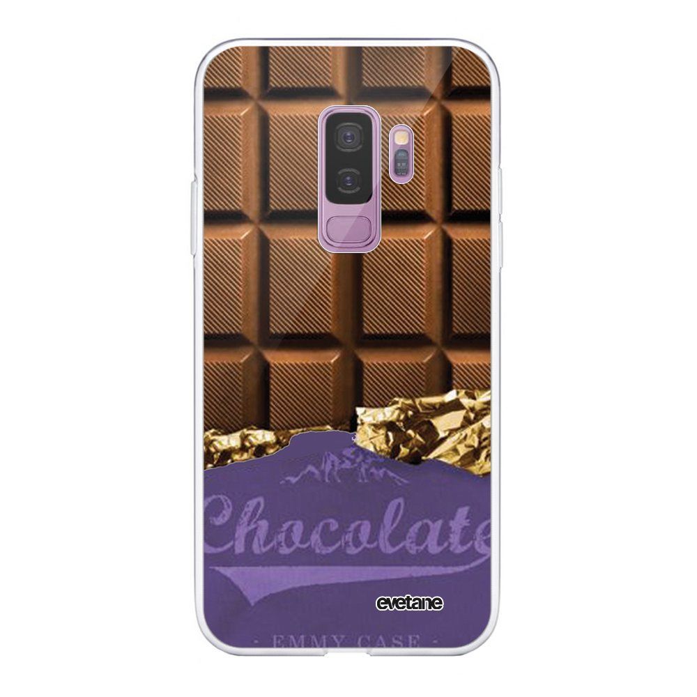 Evetane - Coque Samsung Galaxy S9 Plus 360 intégrale transparente Chocolat Ecriture Tendance Design Evetane. - Coque, étui smartphone