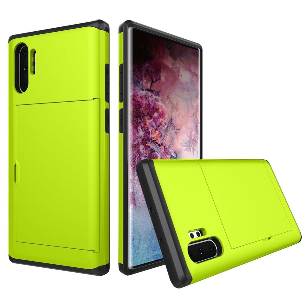 Wewoo - Coque Rigide Étui de protection blindé antichoc avec emplacement pour carte Galaxy Note 10 Pro vert - Coque, étui smartphone