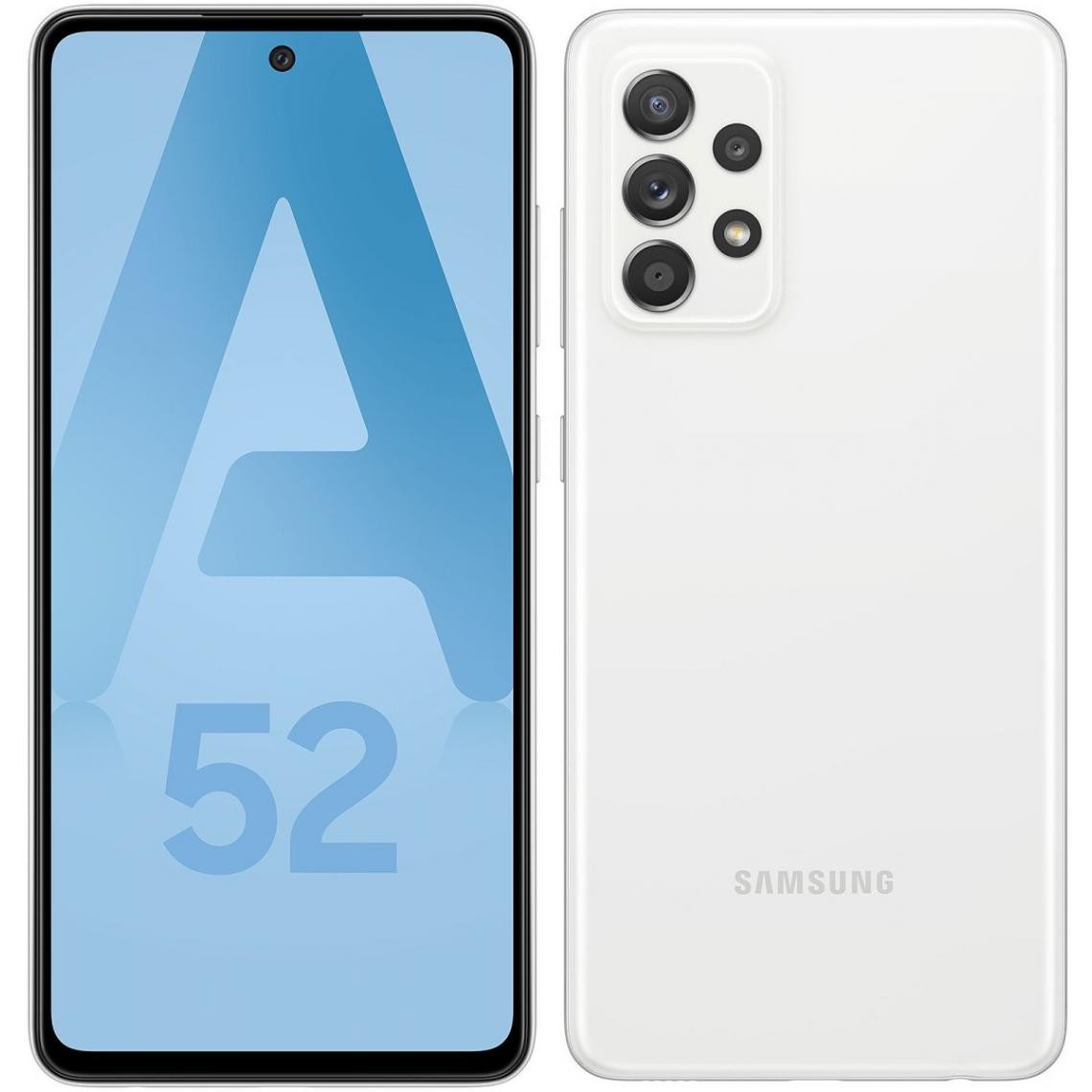 Samsung - Galaxy A52 5G - 128 Go - Blanc - Smartphone Android
