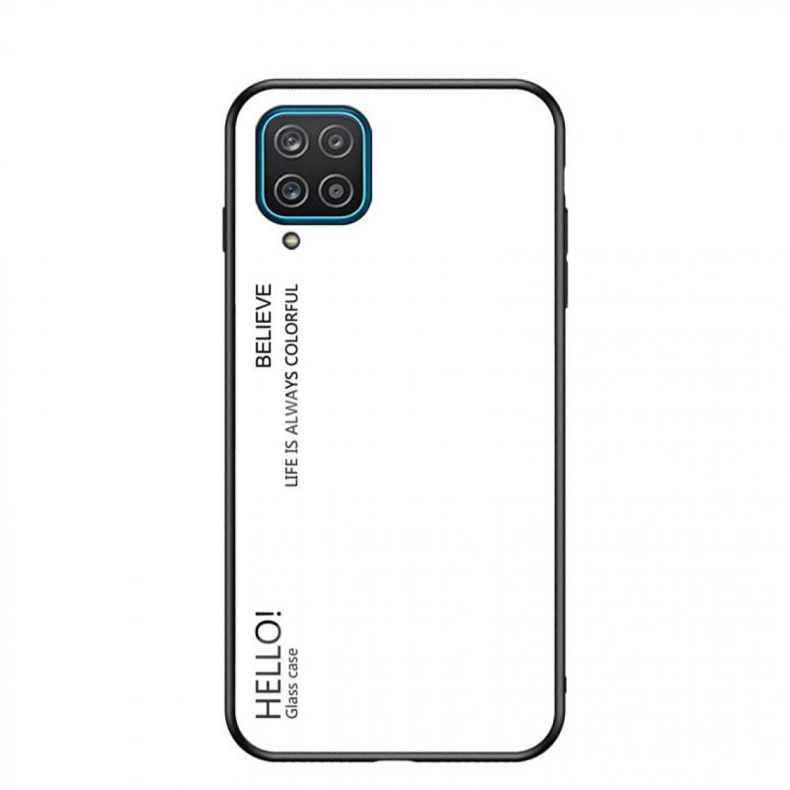 OtterBox - Housse Etui Coque de protection pour Samsung Galaxy A12 5G Arriere Rigide dégradé [Blanc] - Coque, étui smartphone