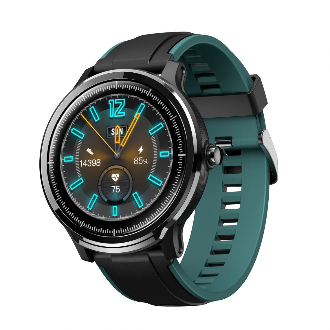 Chronotech Montres - Men's Smartwatch Sport Watch 1.3 inch 15 Days Battery Life GPS Sleep Tracker Heart Rate Monitor IP68 Waterproof 8 Sports Modes(Green) - Montre connectée