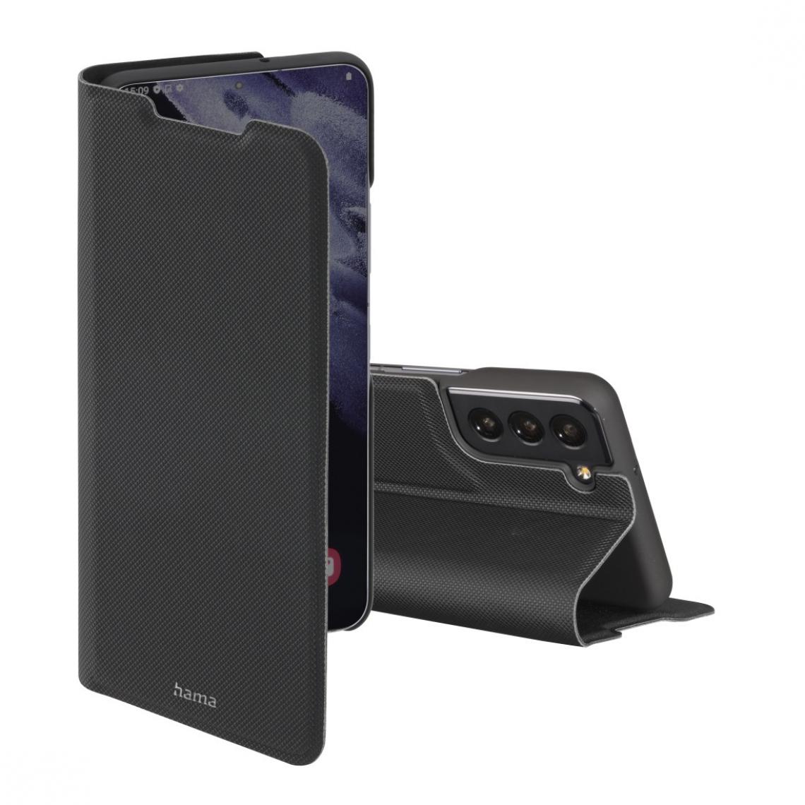 Hama - Etui portefeuille "Slim Pro" pour Samsung Galaxy S22+ 5G, noir - Coque, étui smartphone