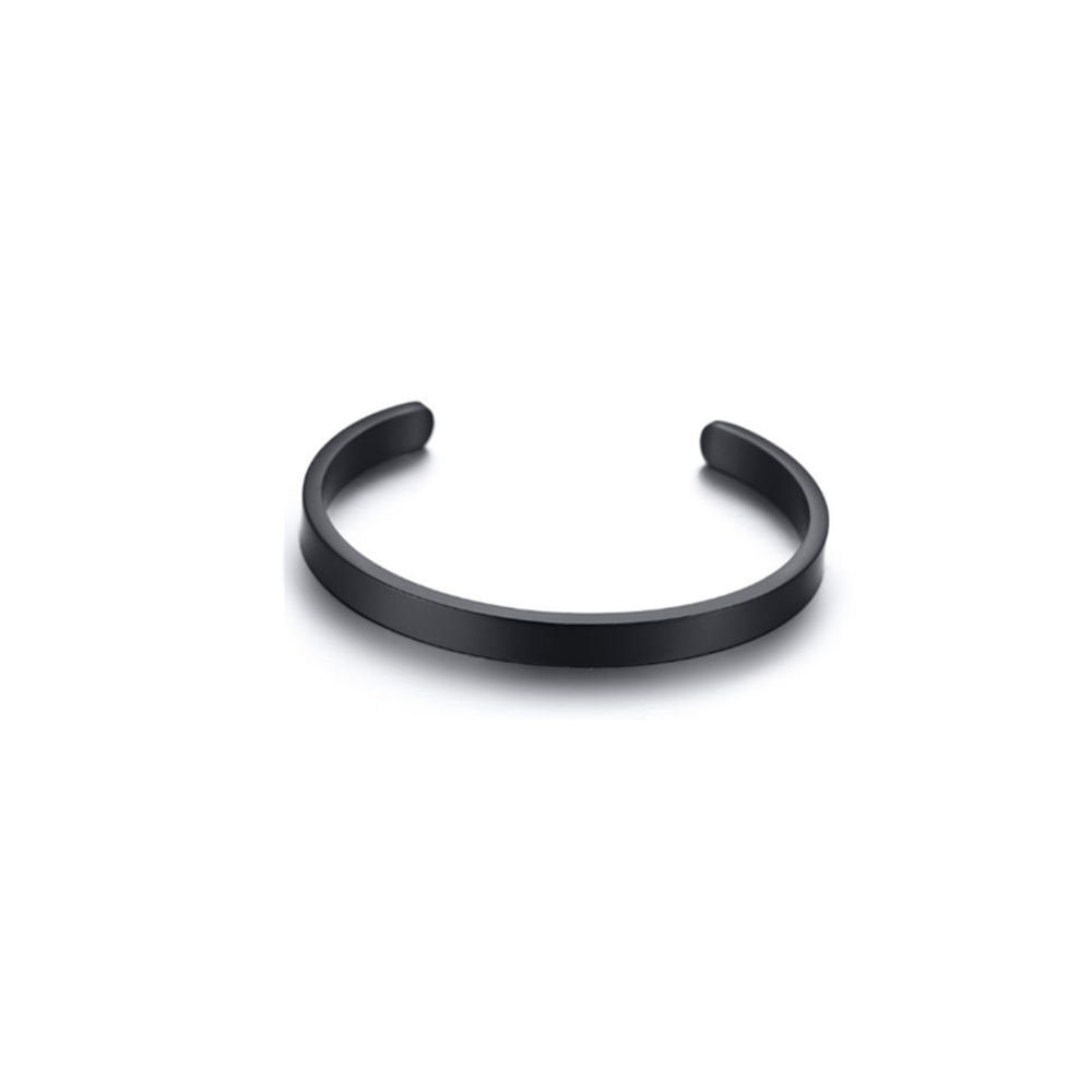 marque generique - YP Select Inspirational Cadeaux en acier inoxydable pour les femmes Bracelet manchette Bracelet - Noir - Bracelet connecté