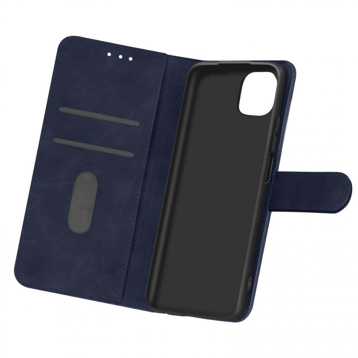 Avizar - Étui Xiaomi Mi 11 Lite Protection avec Porte-carte Fonction Support bleu - Coque, étui smartphone